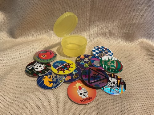 Vintage 90s pogs set of - pogs,